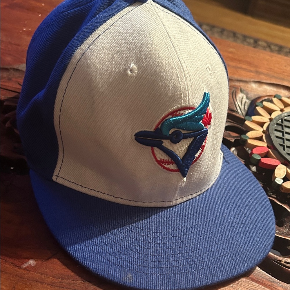 New Era Blue and White Toronto Blue Jays Embroidered Logo Hat